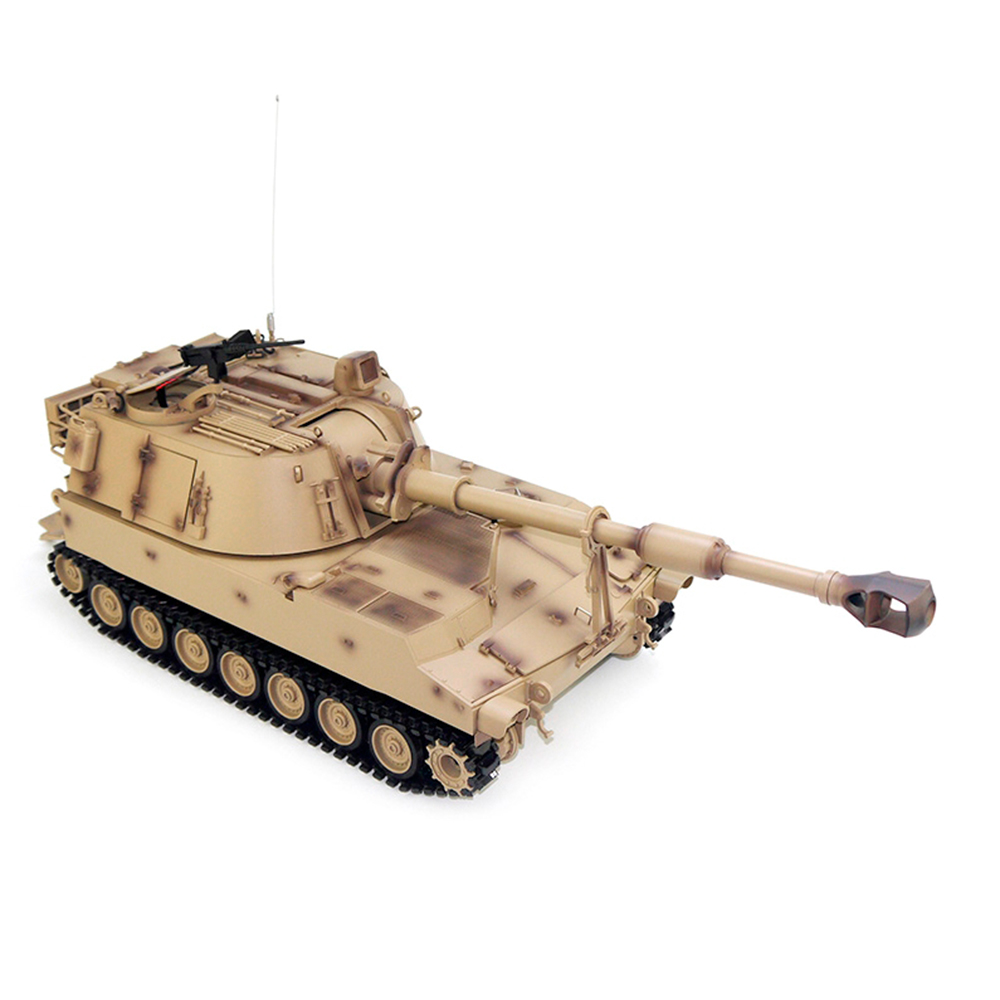 Tongde Model M2109 M109A2 1/16 2.4G RC Tank Loud Speaker Battle Shooting RC Car Vehicle Models RTR Toys
