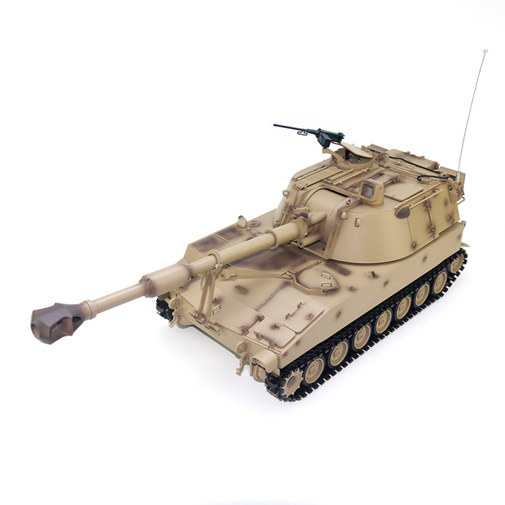 Tongde Model M2109 M109A2 1/16 2.4G RC Tank Loud Speaker Battle Shooting RC Car Vehicle Models RTR Toys