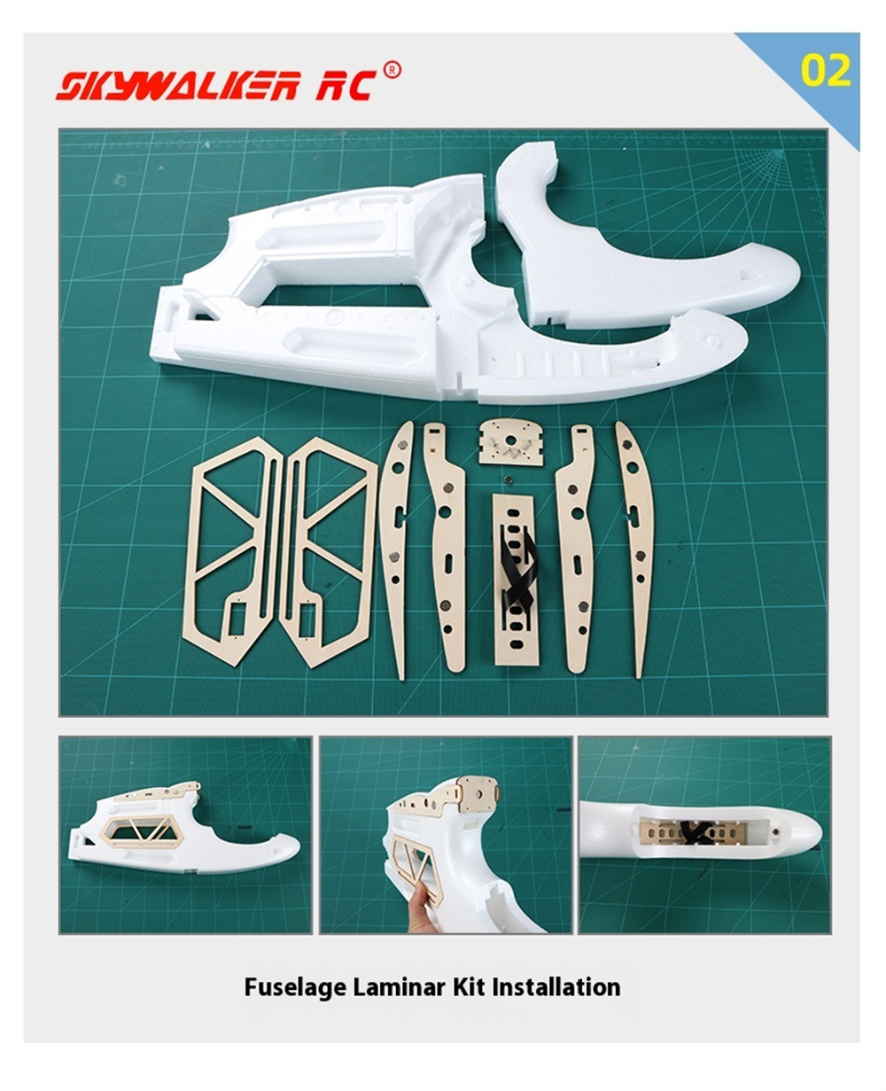 Skywalker JENNY 1200mm Wingspan EPO RC Airplane Fixed Wing KIT