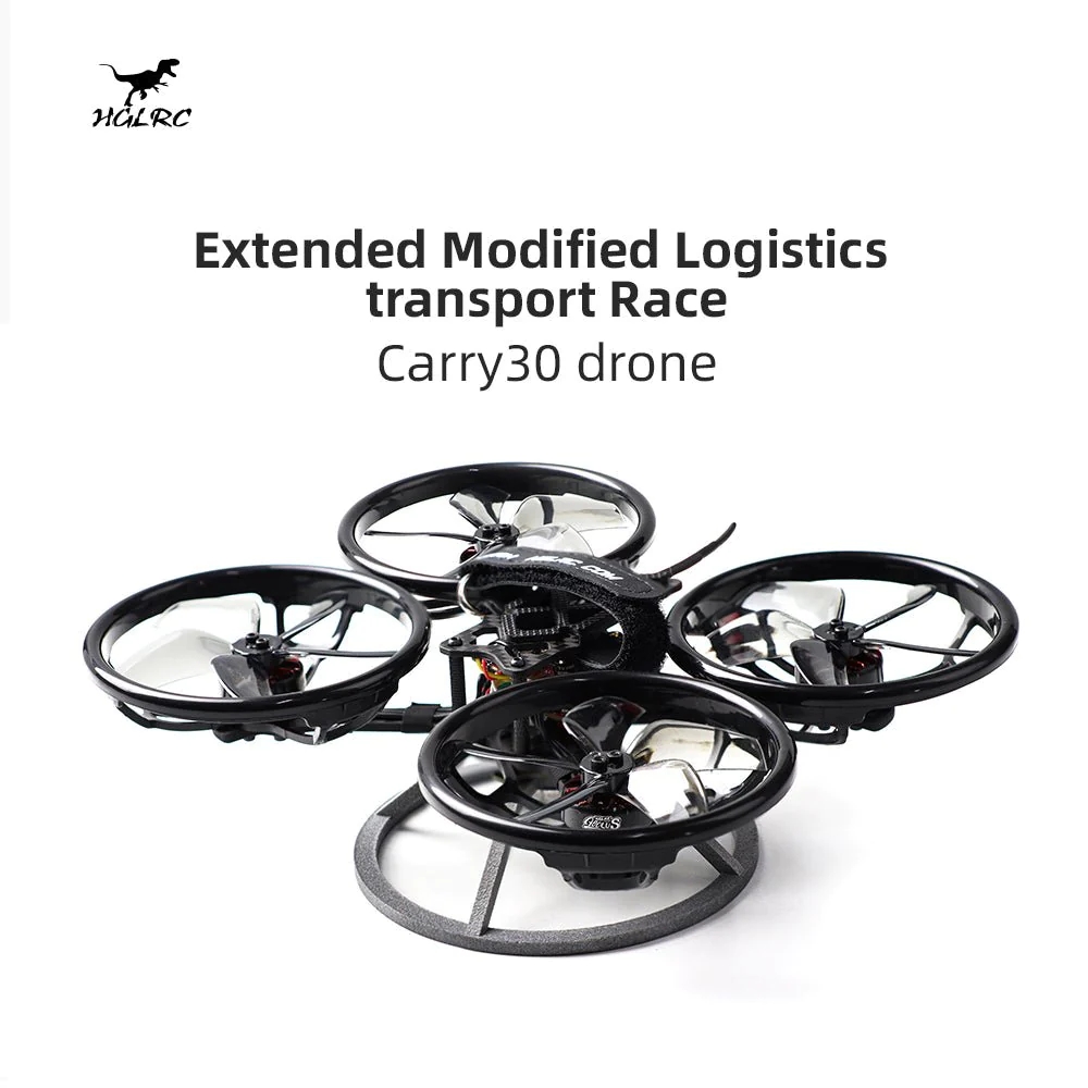 HGLRC Carry30 Logistics Transport 3 Inch Cinewhoop FPV Racing Drone ELRS BNF with Zeus F722 Mini FC 28A ESC