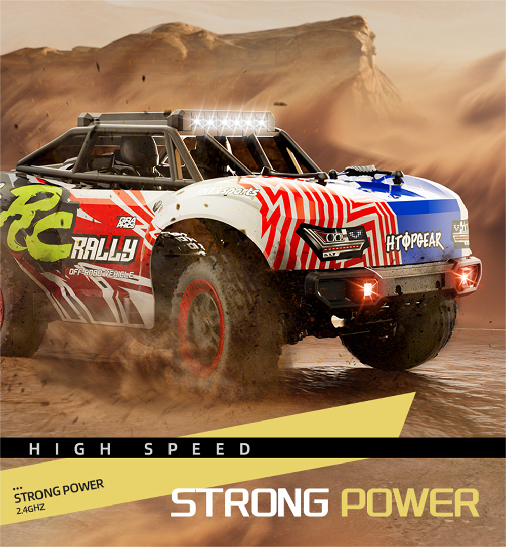 SCY 18103 1/18 2.4G 4WD RTR Truck Brushed RC Car Full Proportional Control with LED Front Light High Speed Vehicle Model
