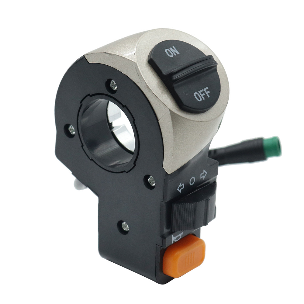 Multifunction Switch Waterproof Headlamp with Horn Left and Right Turn Lamp Switch 5 PIN For Electric Scooter