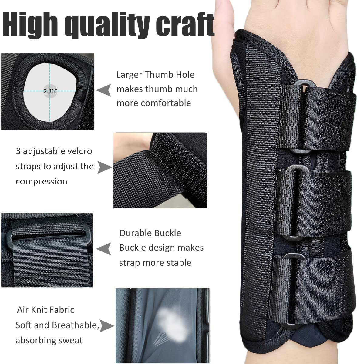 Left / Right Wrist Guard Brace Carpal Tunnel Support Sprain Forearm Splint Band Strap Belt Wristband Hand Wrist Guard Support