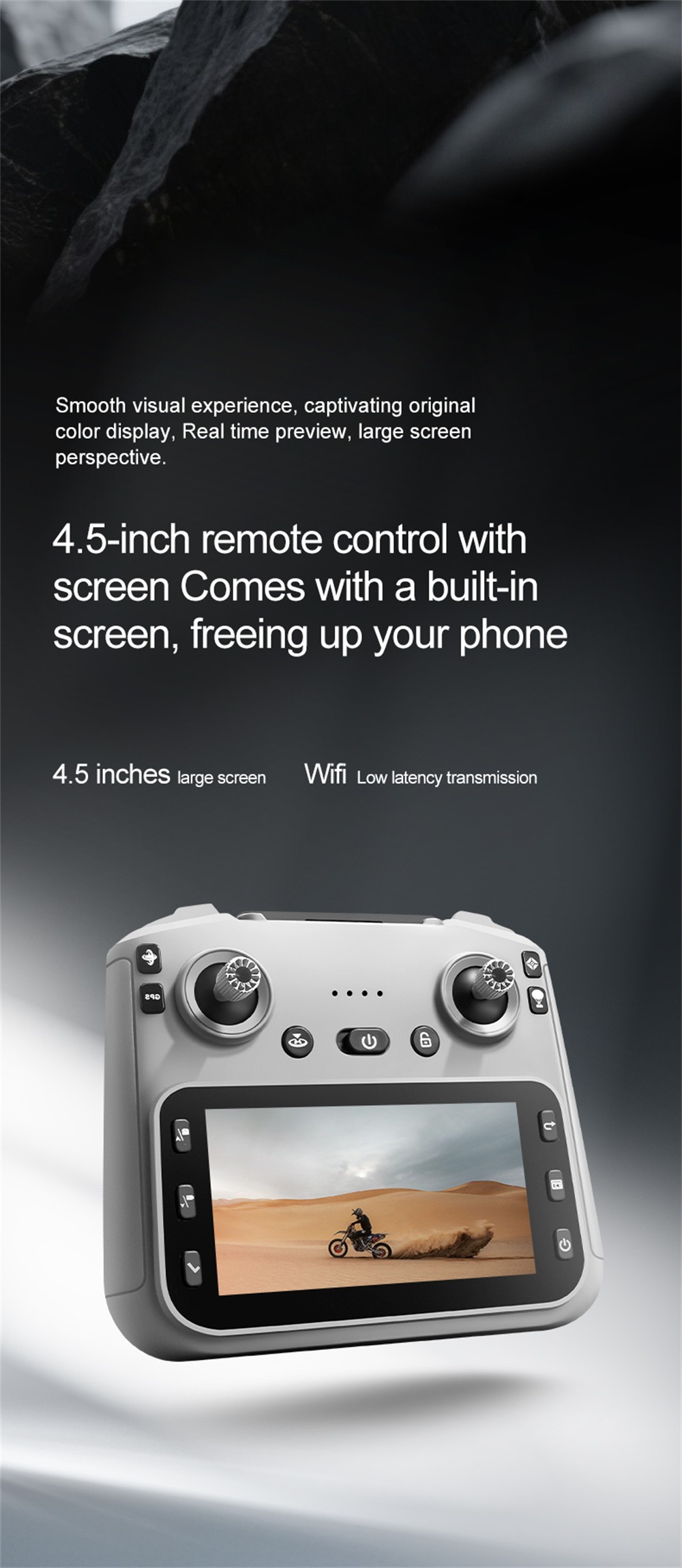 XKJ K18 MAX GPS 5G WiFi FPV with 5.9inch LCD Screen Controller HD Dual Camera Servo Gimbal 360° Obstacle Avoidance One-Key Airdrop Brushless Foldable RC Drone Quadcopter RTF