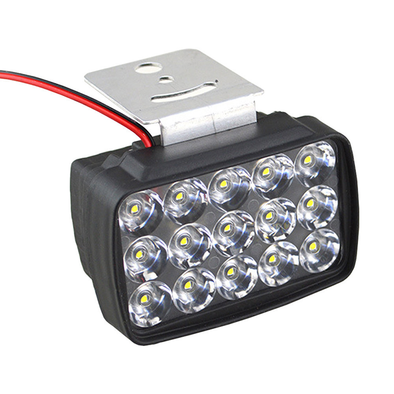 DC 12V-80V 30W 6500K Electric Motorcycle Headlight Spotlight 15LED Spotlight Beads Spotlight Light