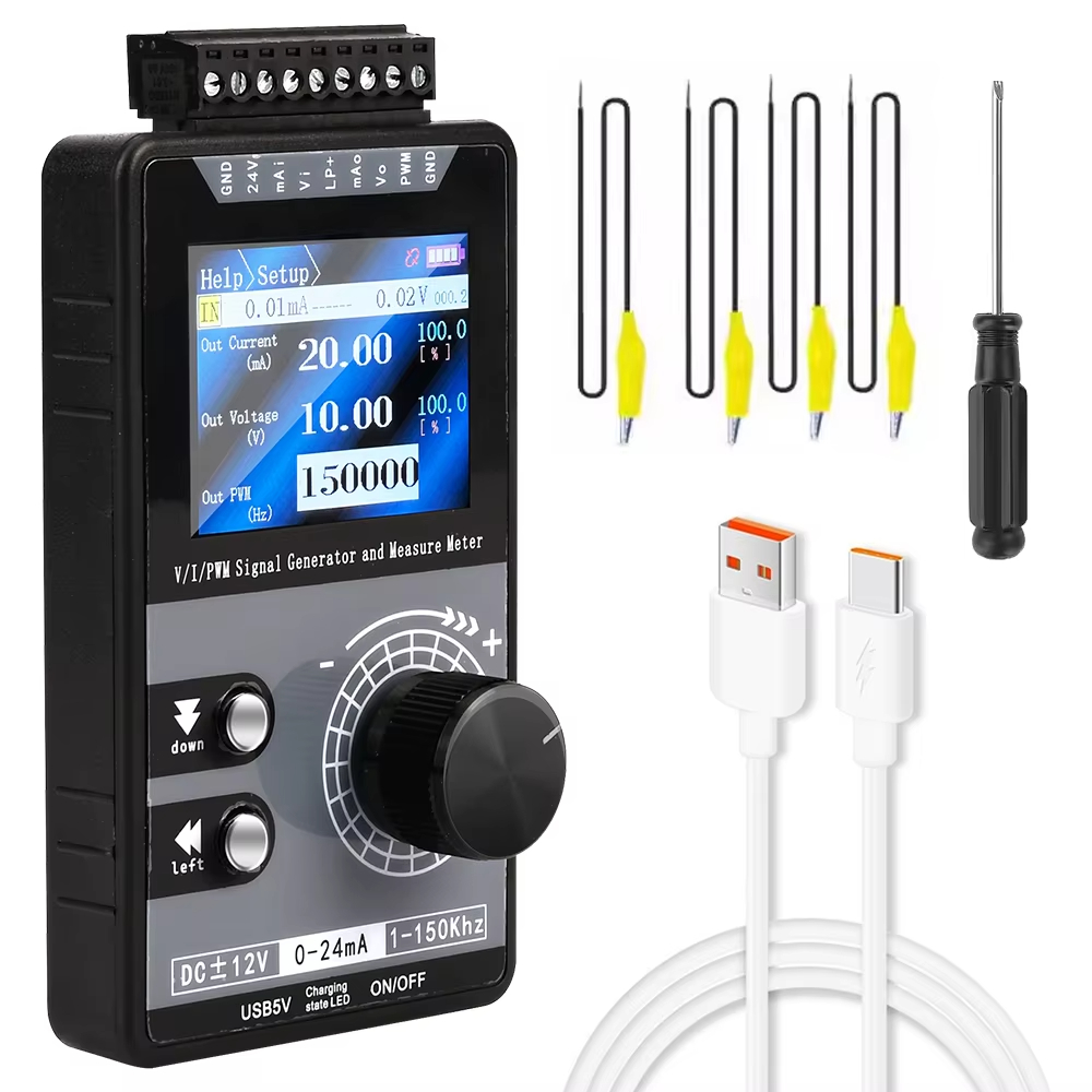 多機能PWM信号発生器 ハンドヘルド電流ソース 0-20mA 4-20mA ±12V ±50V