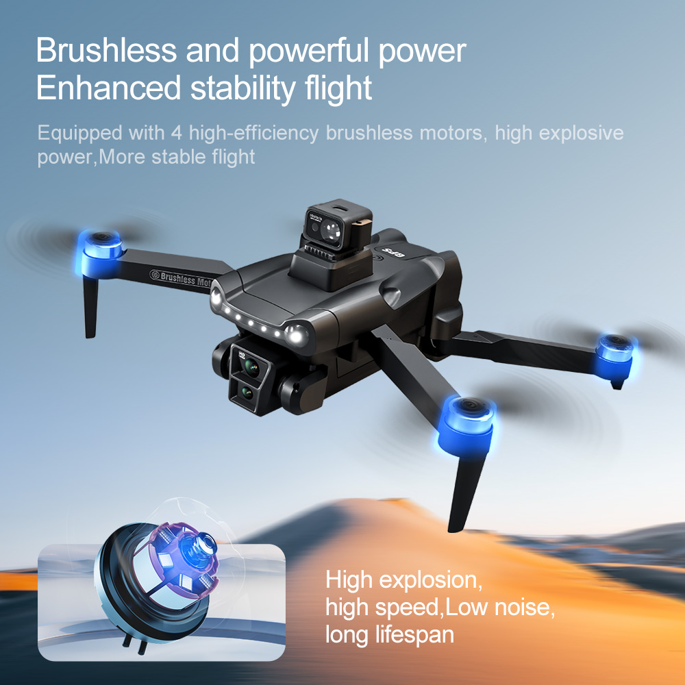 WLRC V198 PRO MAX GPS 5G WiFi FPV with 1080P HD Dual Camera Servo Gimbal 360° Obstacle Avoidance Optical Flow Hover Brushless Foldable RC Drone Quadcopter RTF