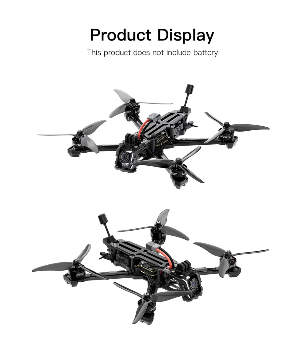 GEPRC Vapor X5 Analog 230mm 5 Inch 6S GPS Freestyle FPV Racing Drone PNP BNF with ELRS 2.4G TBS NanoRX MATEN 5.8G 1.6W VTX