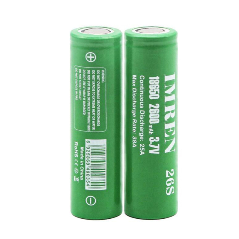 [USA Direct] 10/20/40Pcs IMREN 26RS 25A High Power 18650 Battery 2600mah 3.7V Rechargeable Lithium-ion Cells Flashlights RC Toys Home Tools Batteries