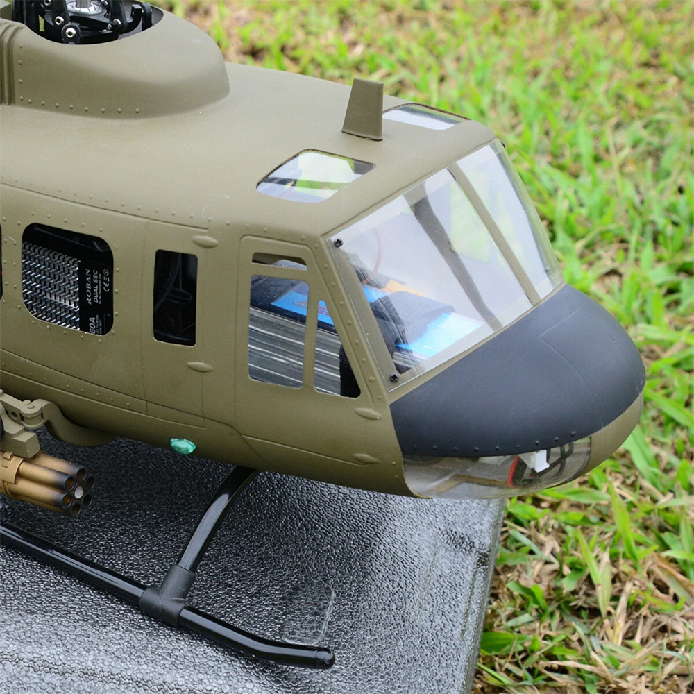 ROBAN 470 Class UH-1D 2.4G 10CH GPS Stabilized Scale Flybarless RC Helicopter RTF With X2 Flight Controller