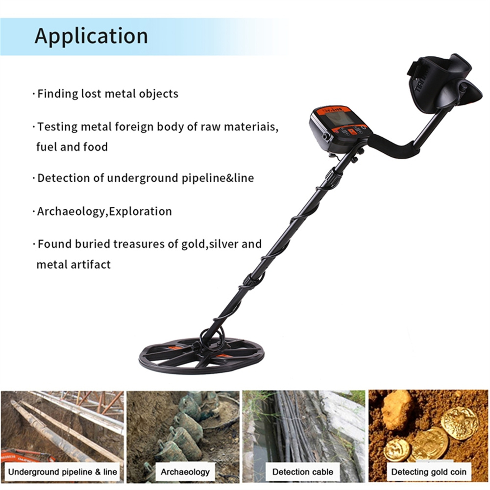 TX-960 Metal Detector 1.5M High Sensitivity Waterproof Coil LCD Treasure Historian Archaeology Underground Jewelry Detector