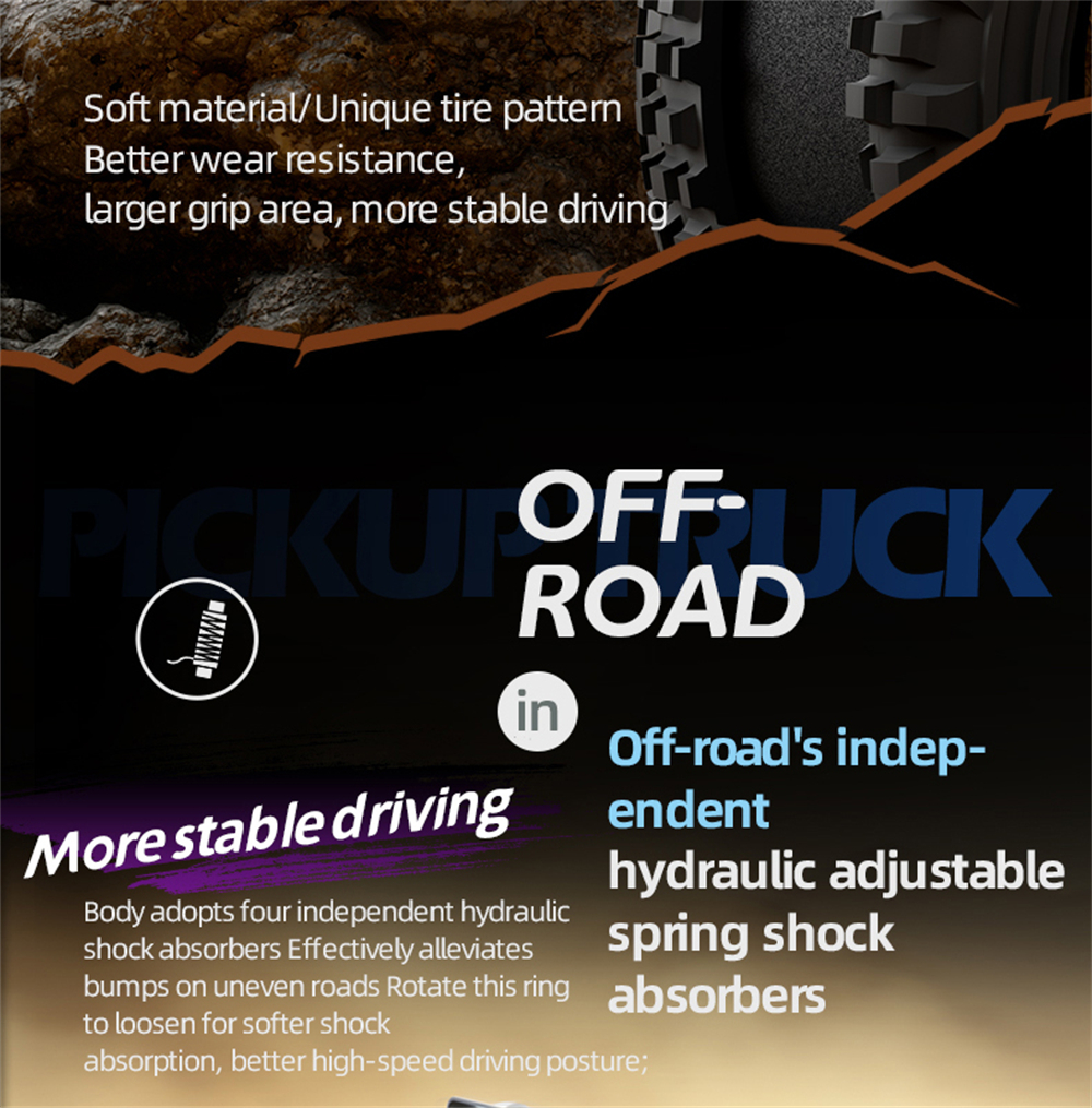 JJRC Q130 PRO 1/14 2.4G 4WD RC Car 40KM/h High Speed Full Proportional Control LED Roof Light Brushless Short Course Off-road Vehicle Models