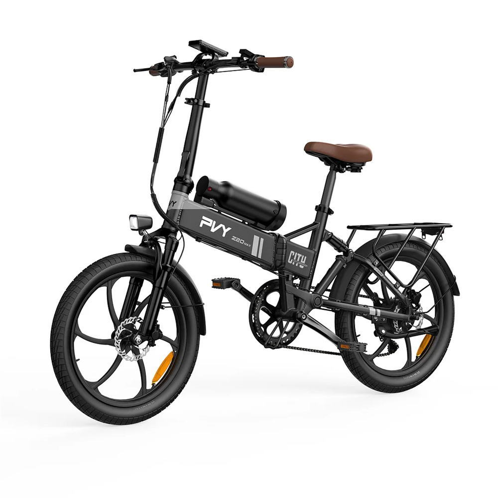 [EU DIRECT] PVY Z20 MAX Electric Bike 36V 15AH+10.6AH Dual Batteries 250W Motor Top Speed 25KM/H 20inch Tires 200KM Max Mileage 150KG Max Load Folding Electric Bicycle