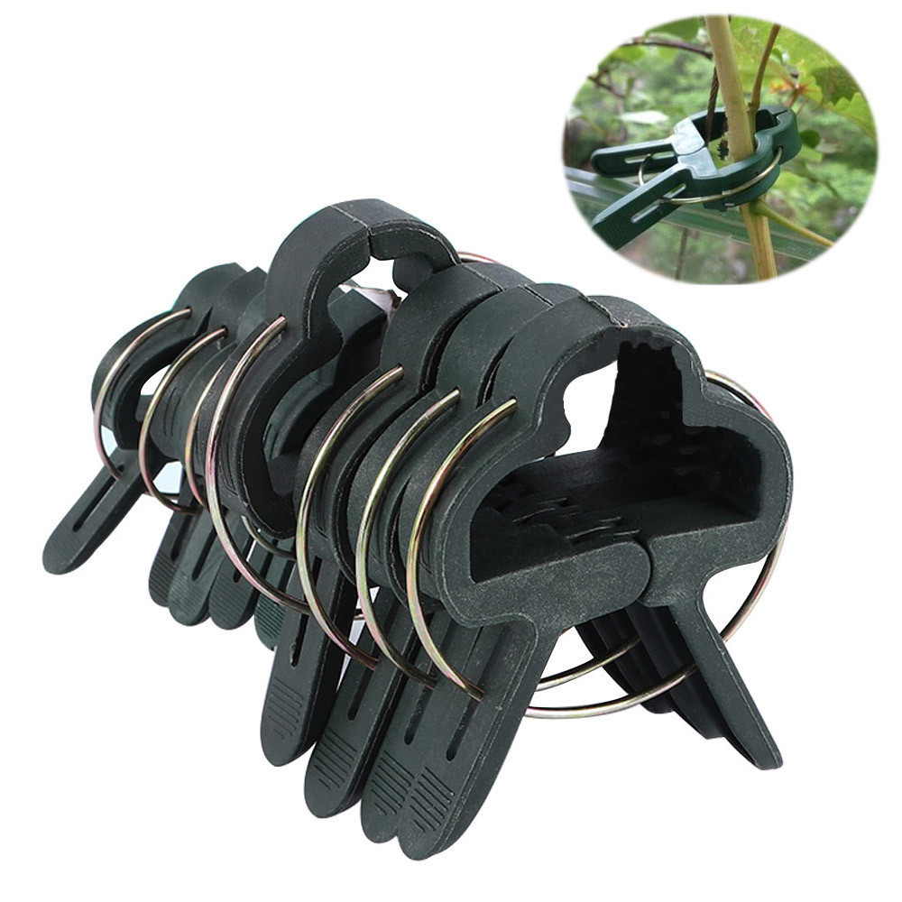 8Pcs Plant Support Clips Tomato Clips Gardening Spring Clips for Plants Tomatoes and Flowers Supporting Stems Vines Grow Upright