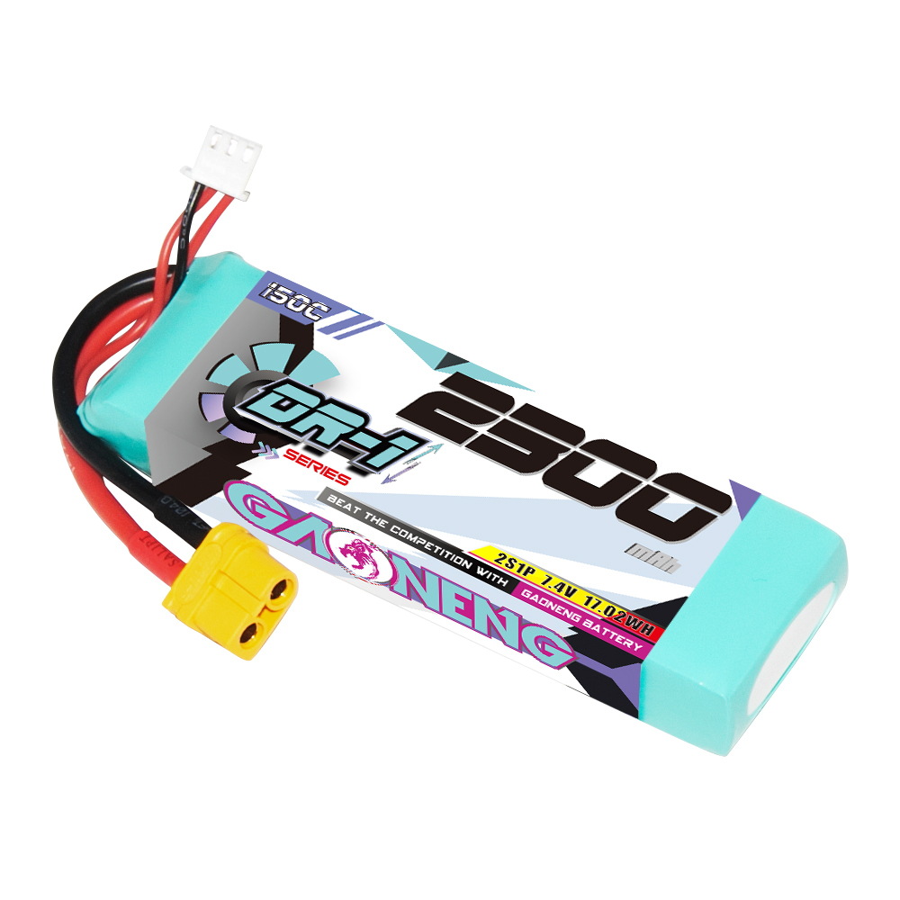 Gaoneng GNB 7.4V 2300mAh 150C 2S LiPo Battery XT60 Plug T Plug for RC Car Airplane Helicopter