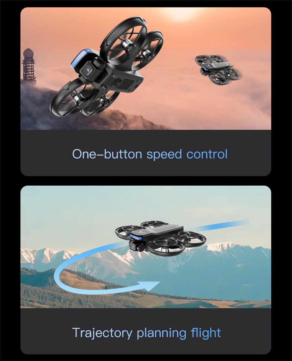 ZLL Beast SG800 PRO WiFi FPV with LCD Screen Controller HD ESC Dual Camera Optical Flow Positioning Hover Brushless Circle Protection Kids Gifts 2.4G 4CH 6-Axis Remote Control RC Toys Drone Quadcopter RTF