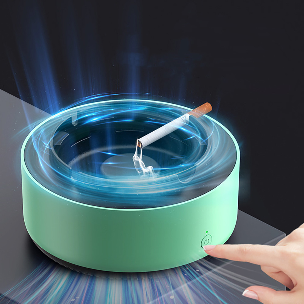 Multipurpose Ashtray with Air Purifier Function Odor Smoke Removal Ashtray Anion Automatic Purifier Ashtray