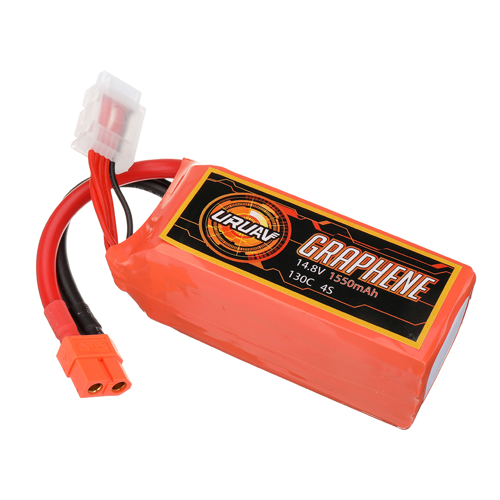 URUAV GRAPHENE 14.8V 1550mAh 130C 4S LiPo Battery XT60 Plug for RC Drone