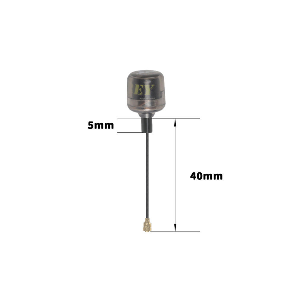 FlyFishRC Osprey 5.8Ghz 40mm Ipex UFL RHCP Stubby Antenna for FPV Racing RC Drone