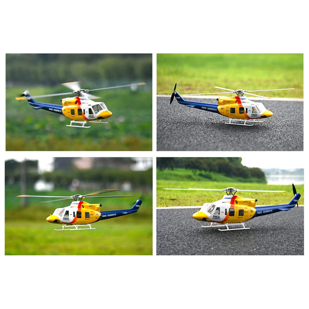 FLY WING Bell-412 ACE 470クラス2.4G 6CHブラシレスモーター軍用救助