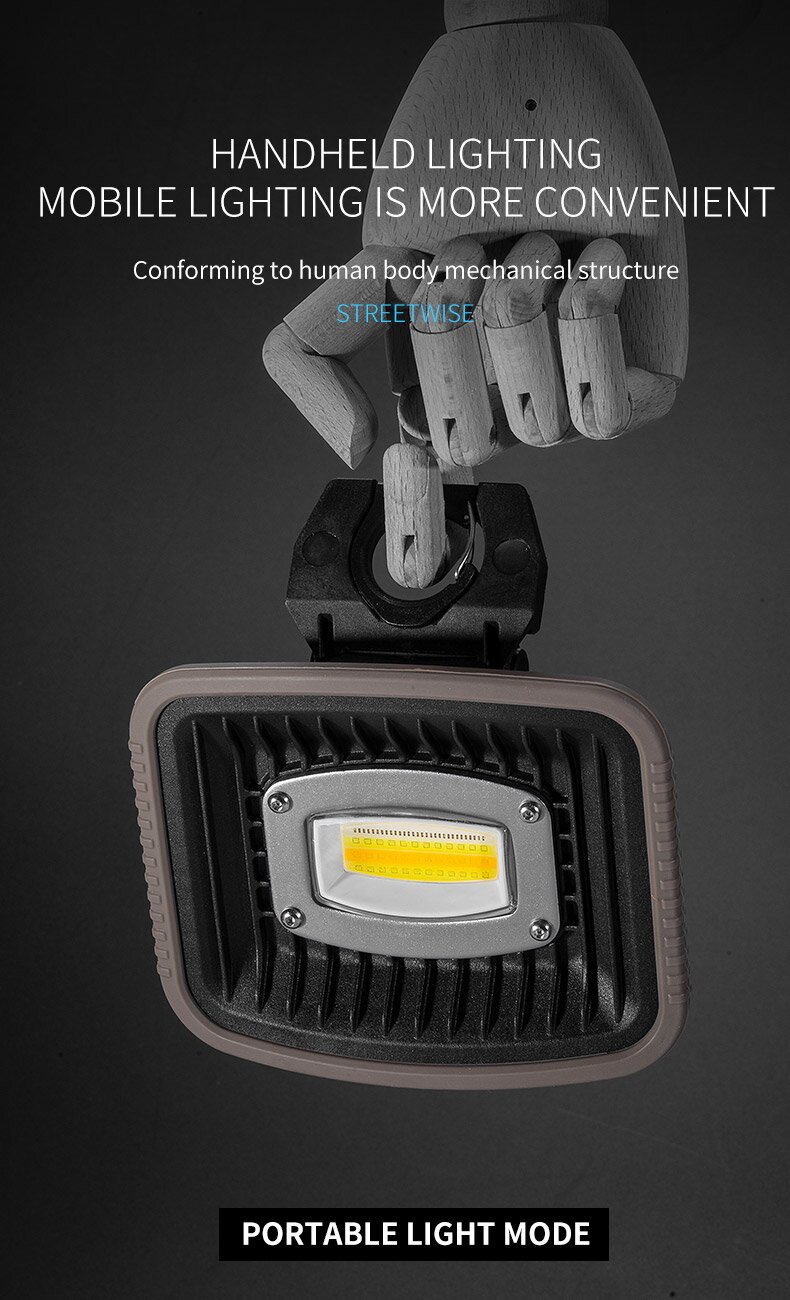 W99 Multi-functional Work Light Outdoor LED Floodlight High-Power Spotlight Portable Construction Mining Lamp