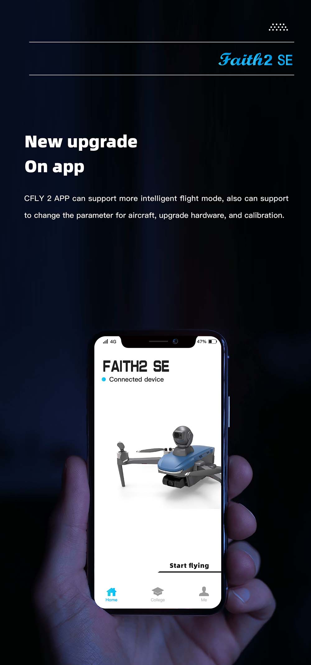 C-FLY Faith 2 SE DF809G GPS 5.8G 3KM FPV with 4K Camera 3-Axis Brushless Gimbal 540° 2-Axis Obstacle Avoidance Foldable RC Drone Quadcopter RTF