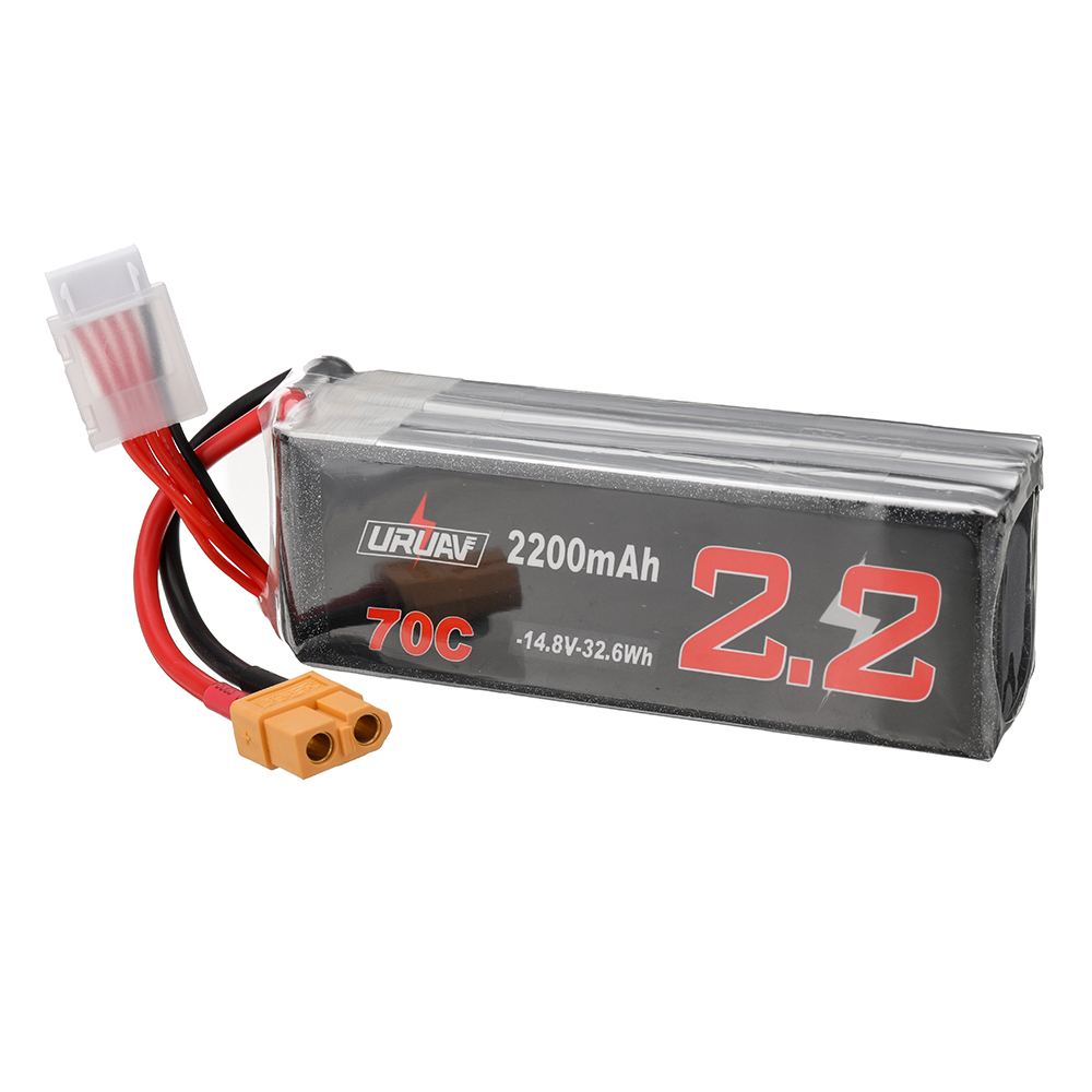 URUAV 14.8V 2200mAh 70C LiPo Battery XT60 Plug for RC Drone