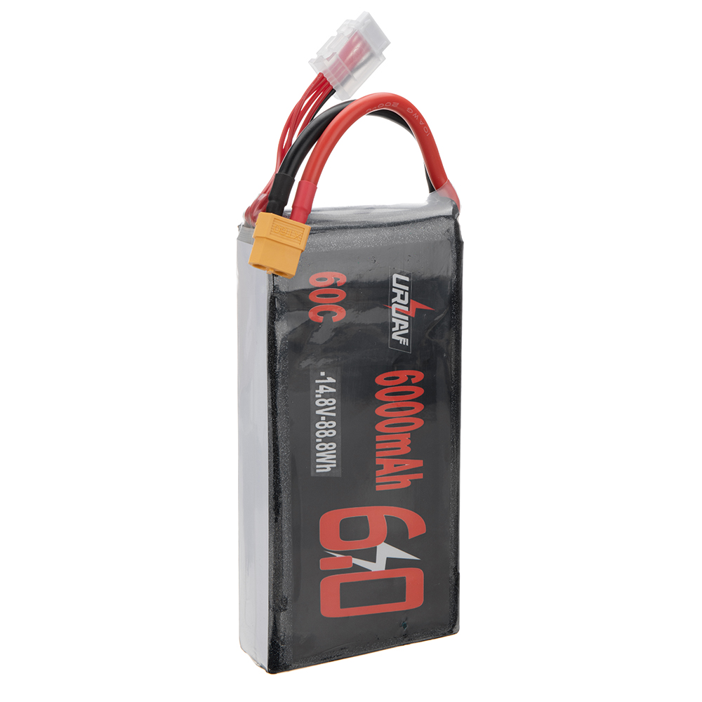 URUAV 14.8V 6000mAh 60C 4S LiPo Battery XT60 Plug for RC Drone