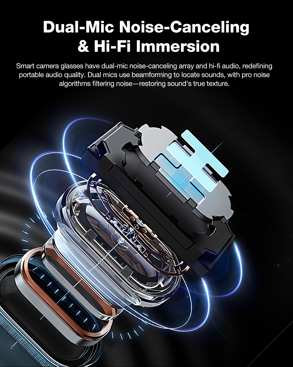 BlitzWolf BW-AG1 Pro AI智慧眼鏡詳細評測 12 BlitzWolf BW-AG1 Pro 的完整套裝包括:眼鏡、鏡頭、眼鏡盒、連接線。