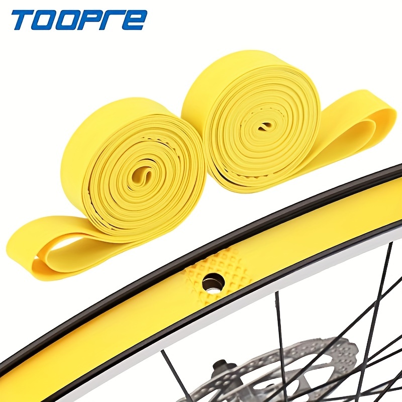 2 Pcs TOOPRE Bike Tire Liner PVC Flexible Easy to Install 66g Lightweight for Cycling