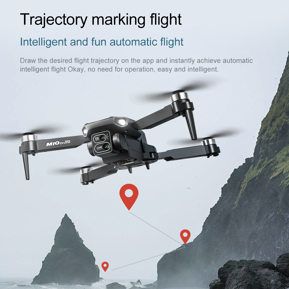 WLRC M10 WiFi FPV with 5.6inch Photographable Detachable Display Screen Controller Dual Camera Servo Gimbal Optical Flow Hover Brushless Foldable RC Drone Quadcopter RTF