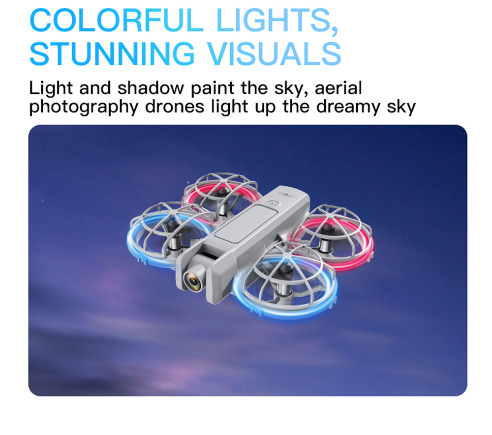 KFPLAN KF600 WiFi FPV with Screen Controller HD Camera Optical Flow Hover Circle Protection Kids Gifts Dazzling Lights 2.4G 4CH 6-Axis Remote Control RC Toys Drone Quadcopter RTF