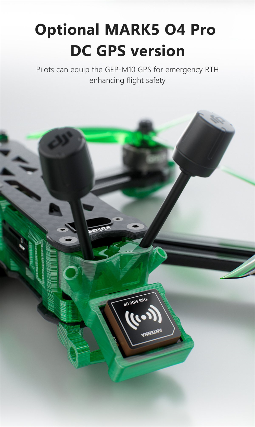 GEPRC MARK5 Wide X O4 Pro 225mm 5 Inch 6S RC FPV Racing Drone PNP BNF with 2107.5 1960KV Motor