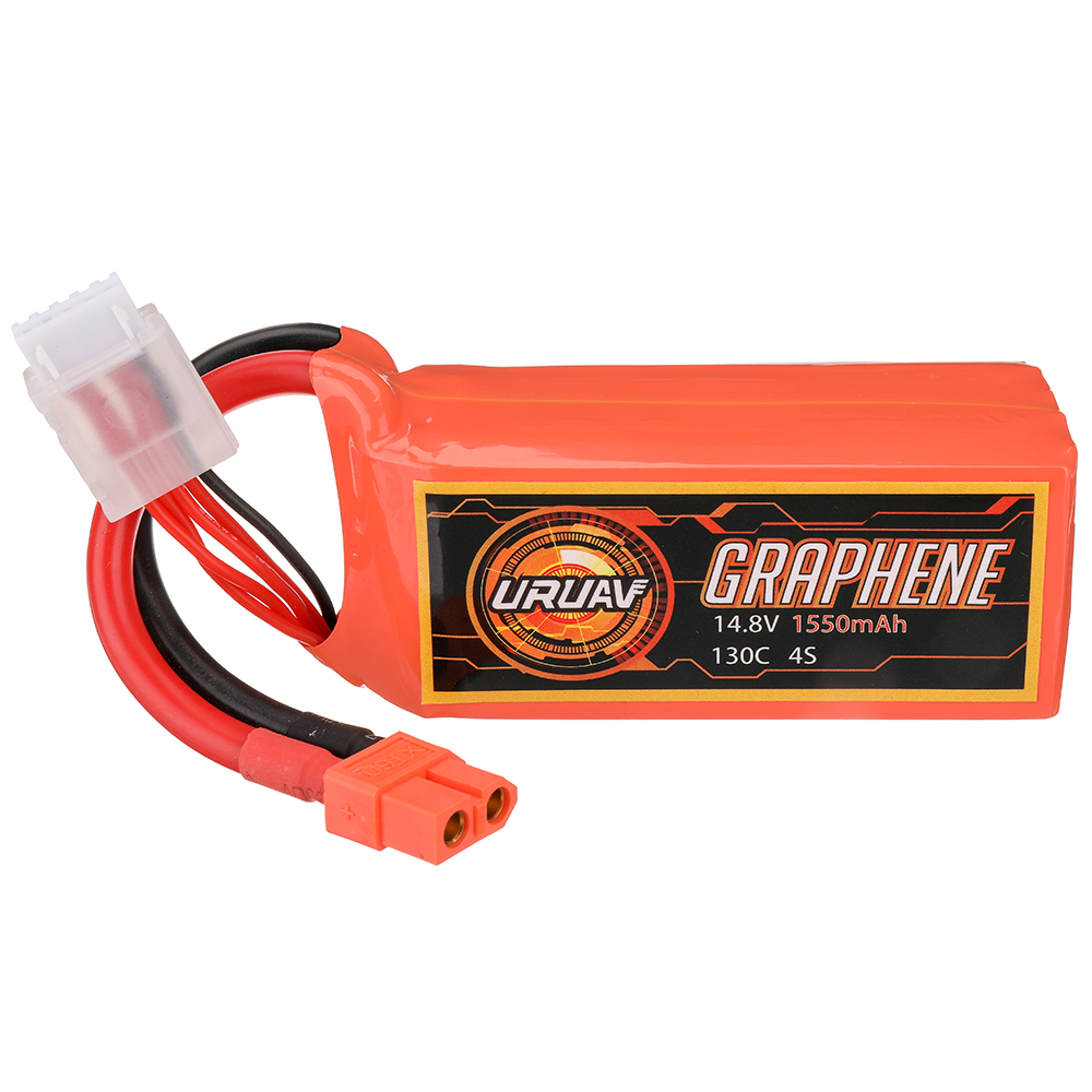 URUAV GRAPHENE 14.8V 1550mAh 130C 4S LiPo Battery XT60 Plug for RC Drone