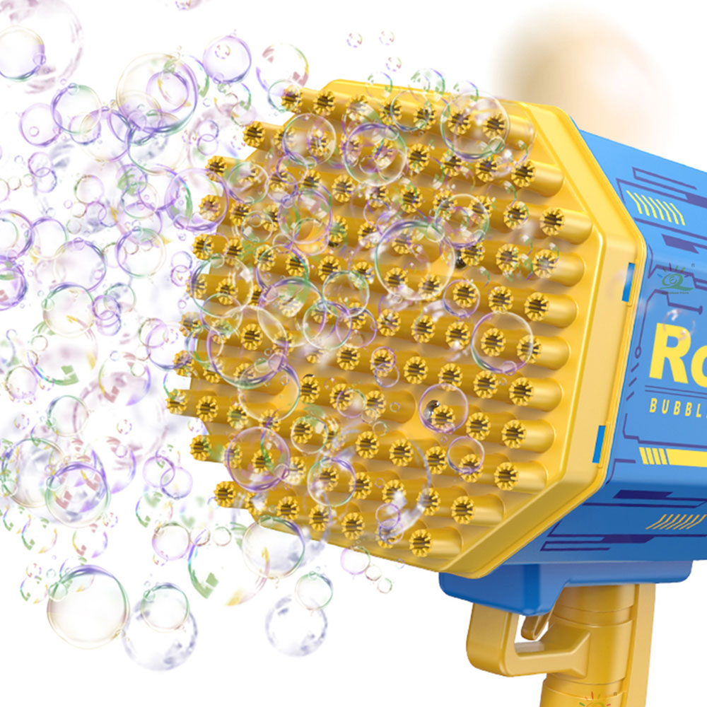 109 Holes Summer Outdoor Flashing Electric Automatic Bubbles Gun Beach Interactive Game Toy for Children