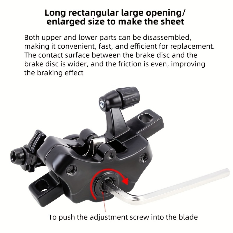 TOOPRE Safety Mountain Bike Disc Brake Universal Aluminum Alloy 0.22kg Lightweight Clamp Line Pulling Caliper for Front Rear Bicycle Wheel