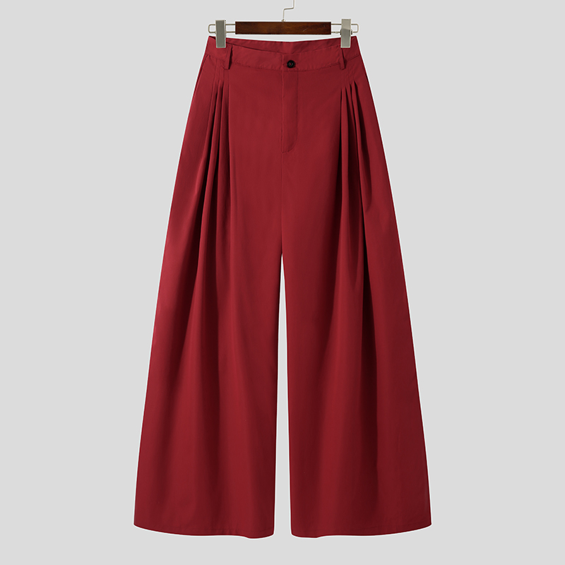 【U LAN】Dizzle Bohemian Hooded String Pants The Nest Staycation Wide Leg Drawstring Pant - Red Clay