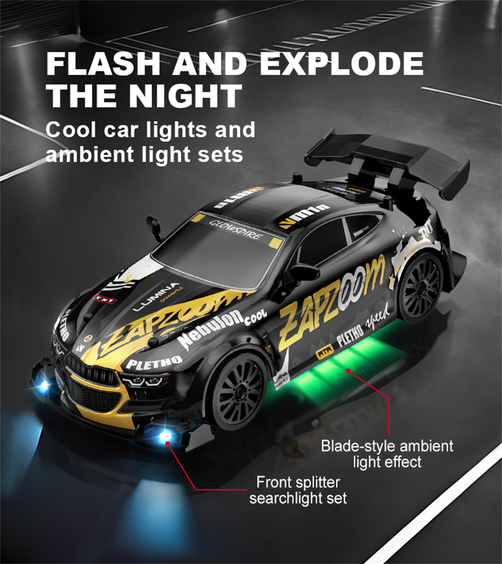 CV-E82 CV-E83 1/24 2.4G Drift RC Car LED Light Two Speed Full Scale High Speed Vehicle Models