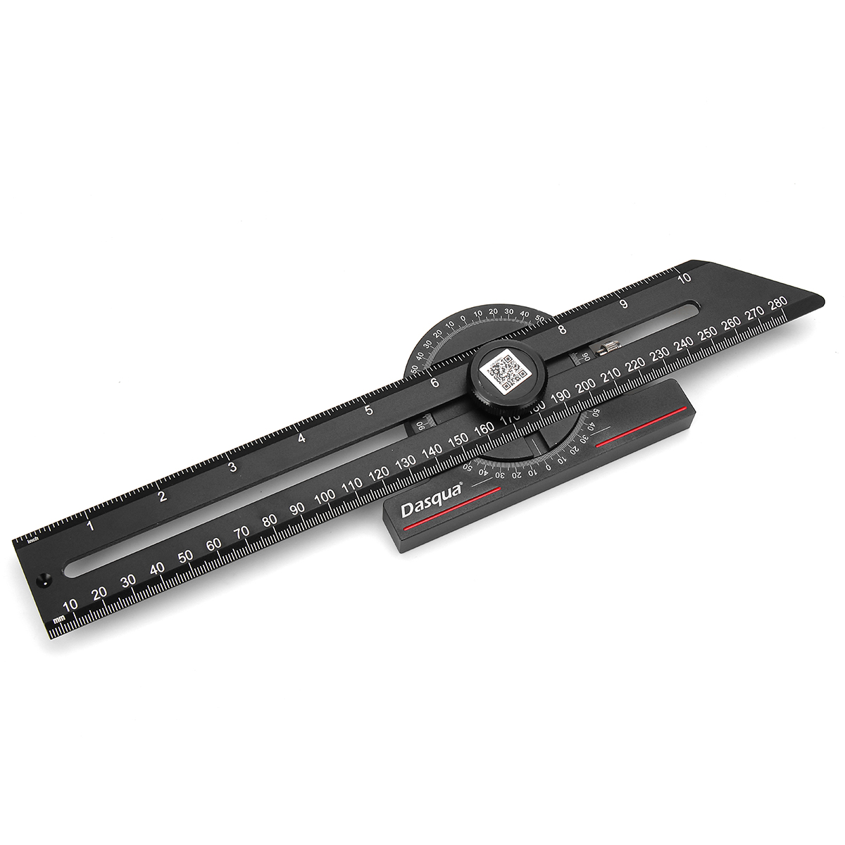 Multifunctional Woodworking Marking Ruler Gauge CNC-Machined Anodized Aluminum For Woodworking Projects and DIY Enthusiasts