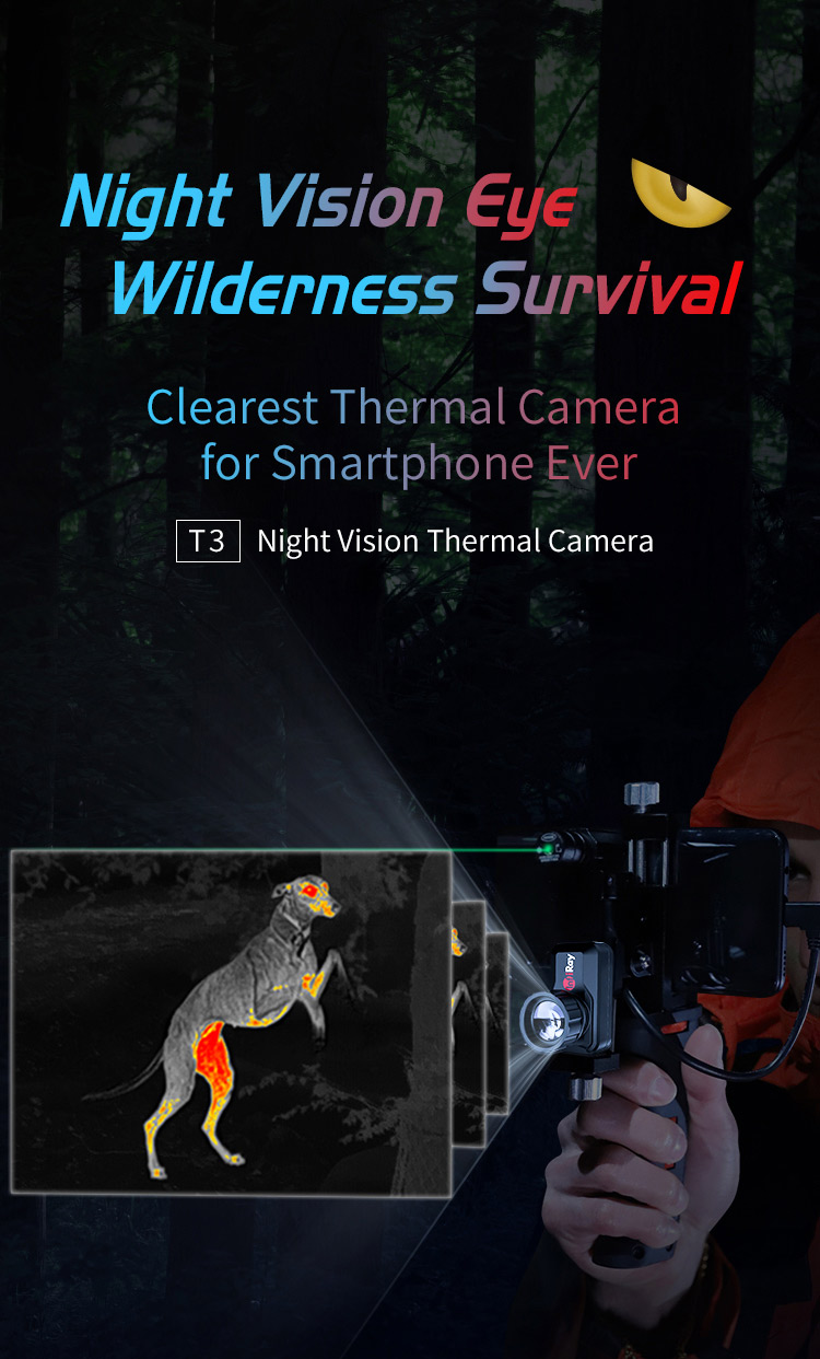 [ Code：BG1ced80 ONLY $598.99 ] InfiRay T3 Thermal Imager 384x288 High-Resolution Android Support Efficient Power Consumption Night Vision Infrared Camera
