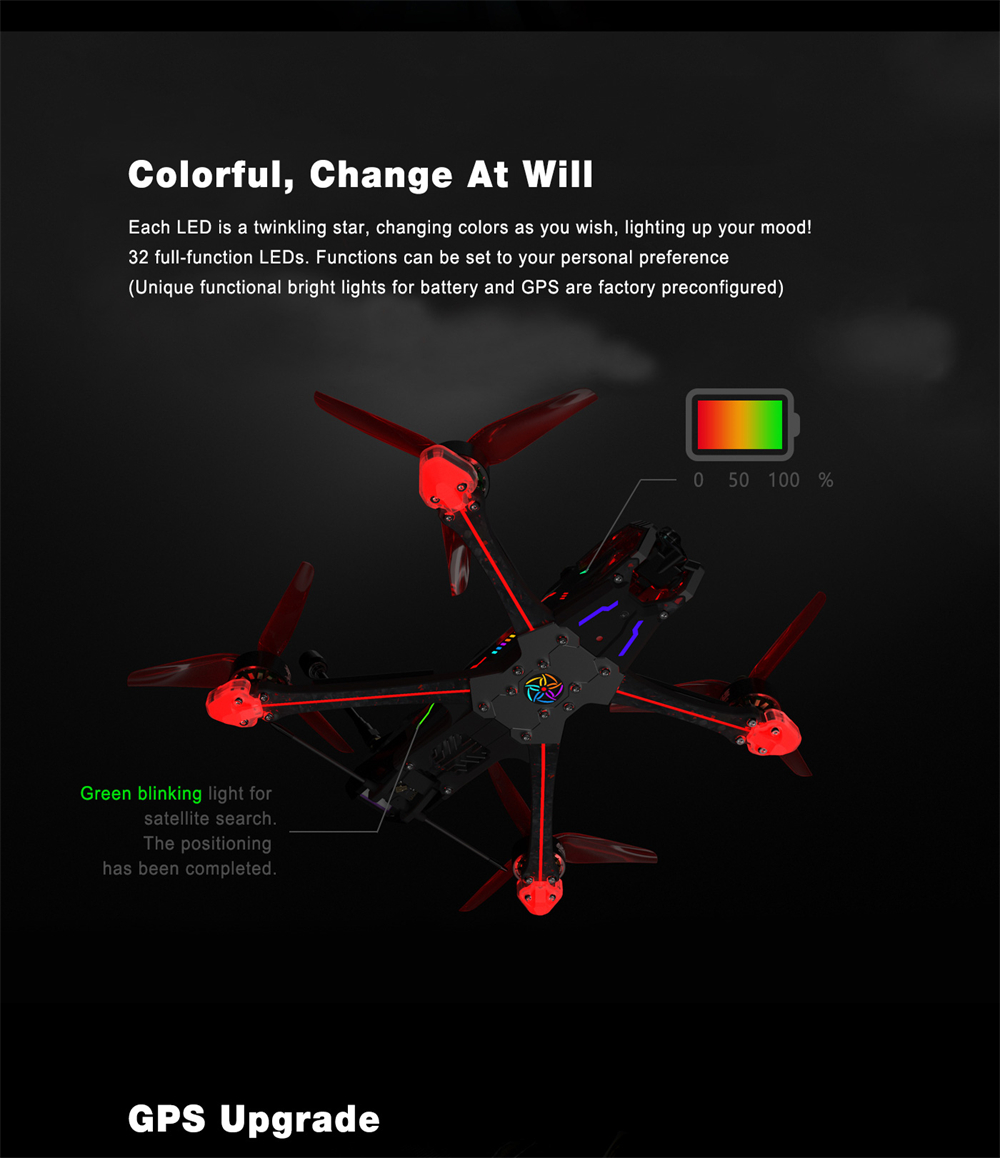 Axisflying MANTA 5 PRO DC / Squashed X 5 Inch 6S High performance 34 LED RC FPV Racing Drone With GPS DJI O4 Pro Digital System