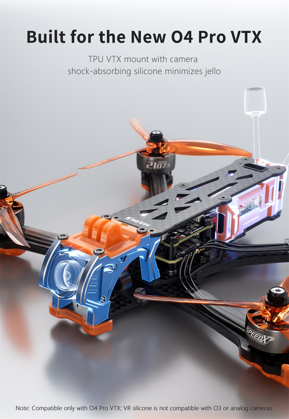 GEPRC MARK5 225mm 5 Inch 6S Wide X RC WTFPV Drone PNP BNF Compatible with DJI O4 Pro Air Unit Digital System