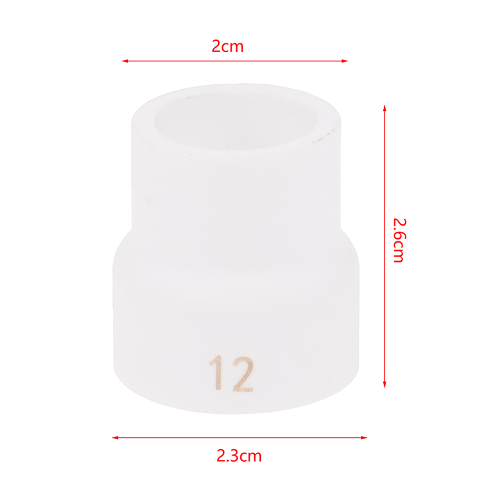 12/16# White Ceramic Nozzle Alumina Cup For WP9/20/17/18/26 Tig Welding Torch #12/16 Ceramic White TIG Welding Cup