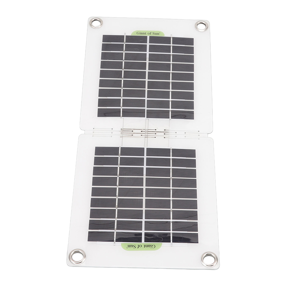 30W Foldable Solar Panel 18V with Dual USB Battery Clips Lighter Hinge Waterproof Outdoor Charger