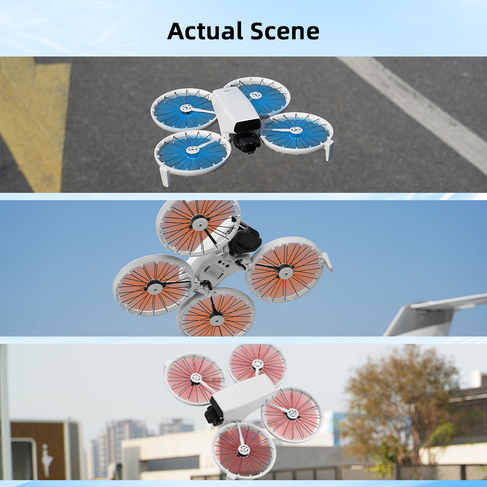 BRDRC 4022F Lightweight Colorful Propeller Props Blades Accessories for DJI FLIP RC Drone Quadcopter