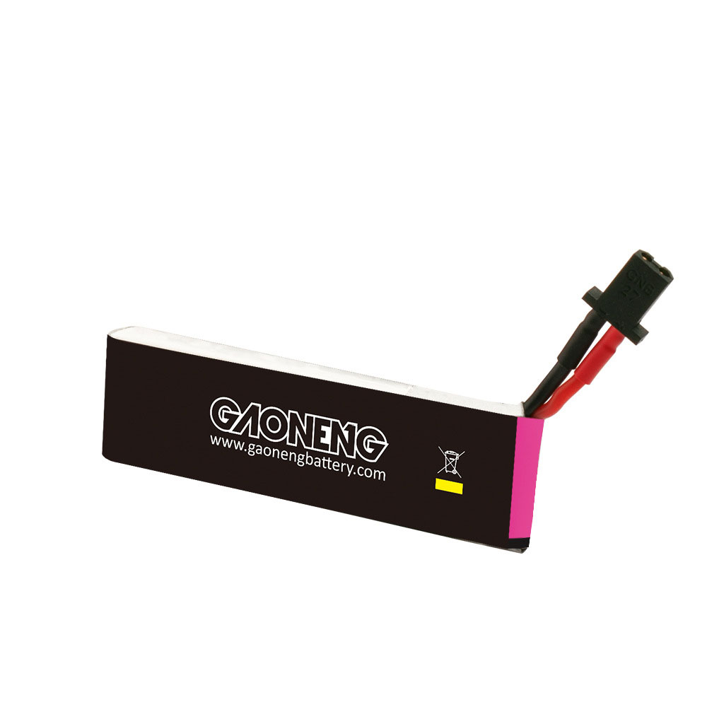 GAONENG GNB 3.8V 450mAh 80C 1S 4.35V HV LiPo Battery GNB27 Plug for TINY7  Moblite7 Walksnail Whoop FPV Racing Drone