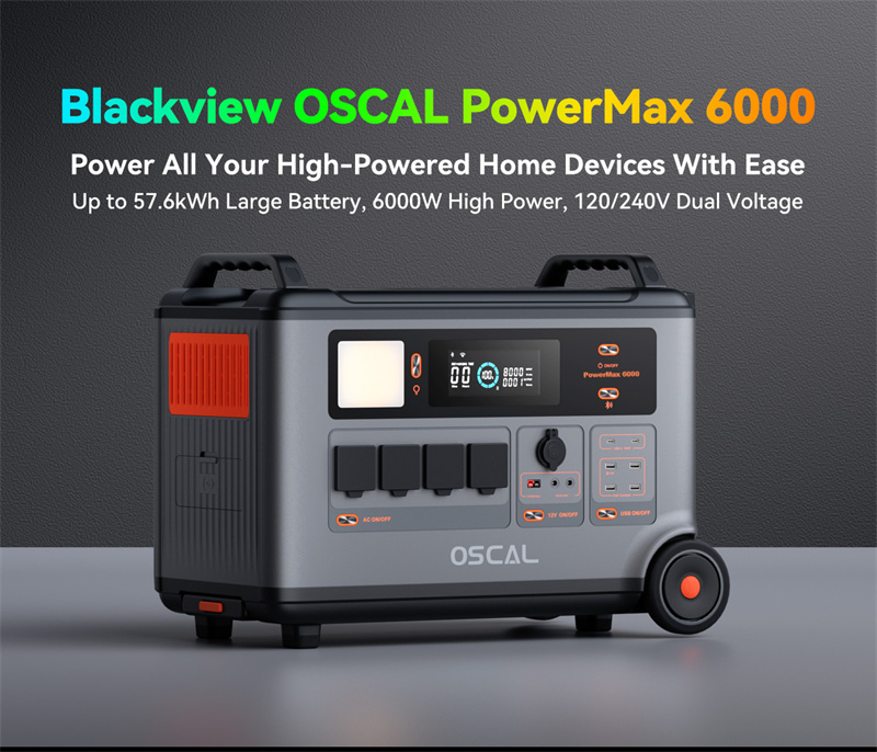 Blackview Oscal Powermax6000 Rugged Power Station with PM400 400W