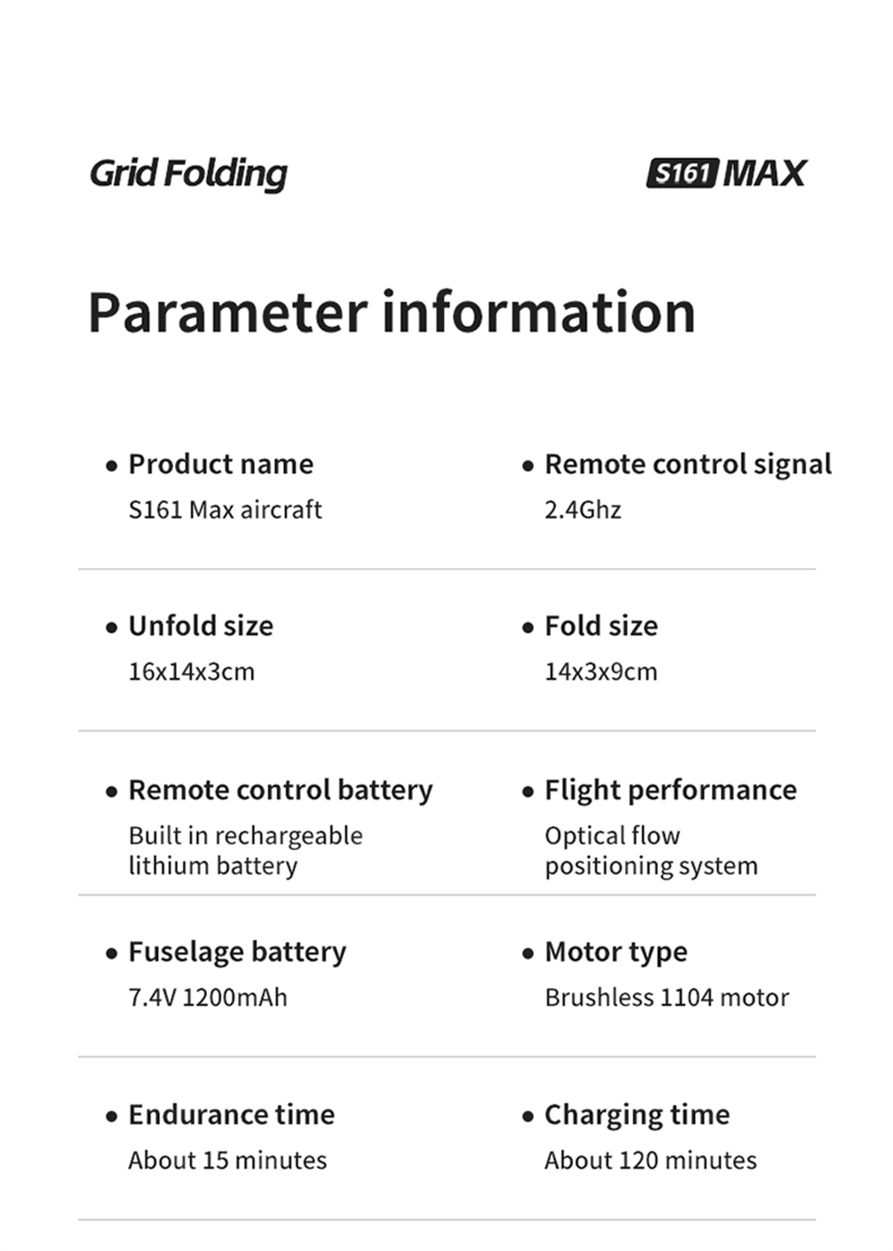 GGIRC S161 MAX 5G WiFi FPV with 5.9inch LCD Screen Controller 720P HD Dual Camera Servo Gimbal Optical Flow Positioning Grid Full Protection Brushless Pocket Foldable RC Drone Quadcopter RTF