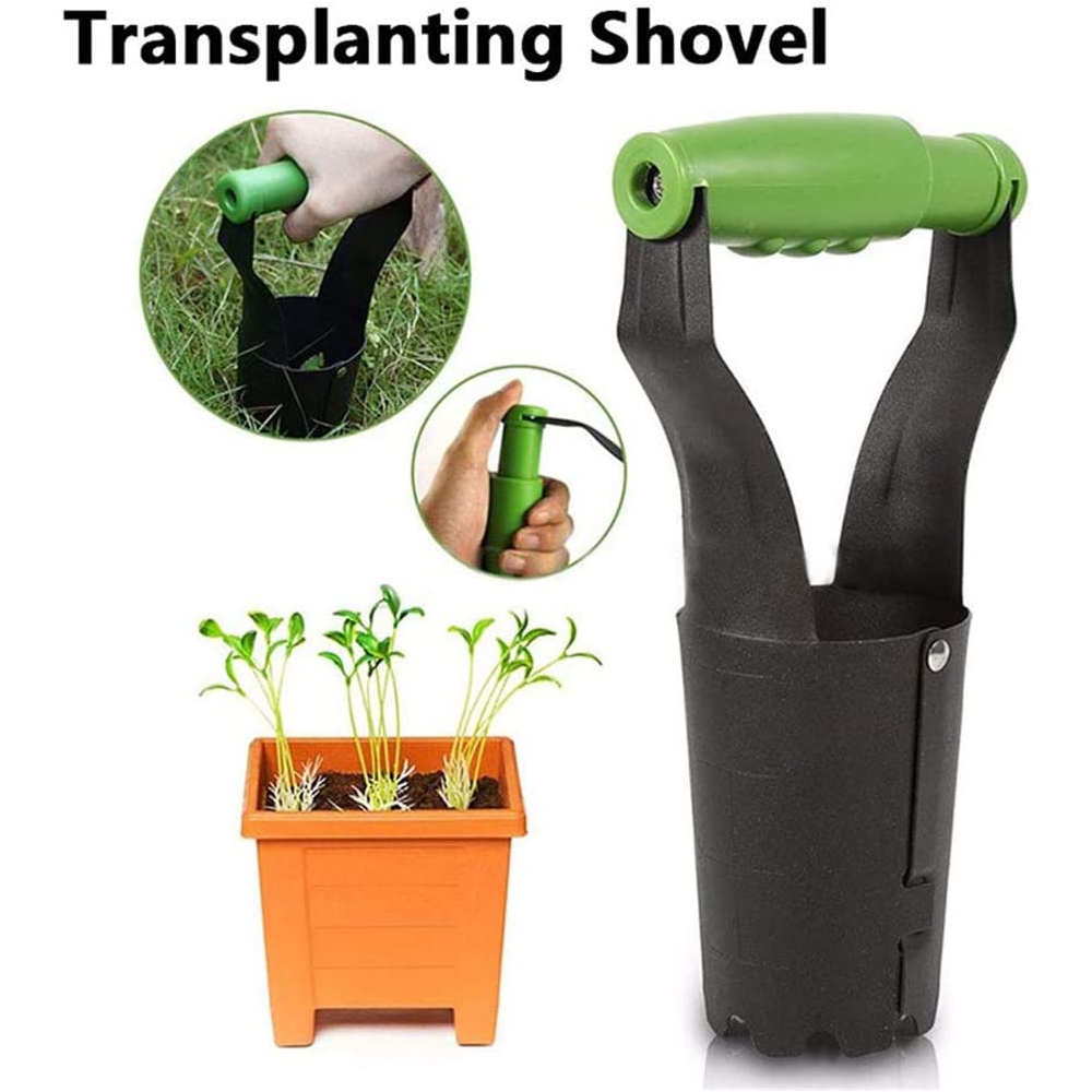 Agricultural Transplanting Tube Durable Hand Gardening Weeding Shovel Agricultural Seedling Transplanter for Garden Transplanting