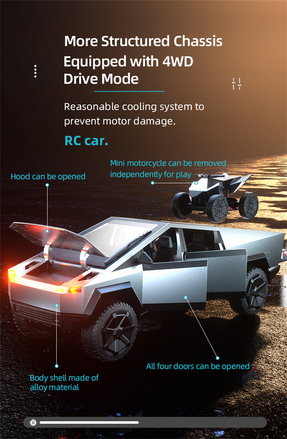 JJRC C8817-YW 1/24 2.4G 4WD Allpy RC Car RTR Vehicle Models Full Proportional Control